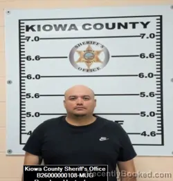 Mugshot of Hector Ivan Rosales booked in Kiowa County, Kansas on September 29, 2026