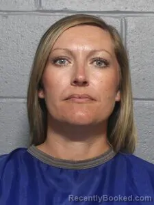 Mugshot of Leah R Burkeen booked in Leavenworth County, Kansas on July 28, 2026