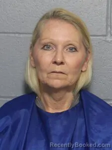 Mugshot of Lori K Schock booked in Leavenworth County, Kansas on July 31, 2026