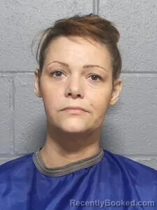 Mugshot of Megan R Watson booked in Leavenworth County, Kansas on July 31, 2026