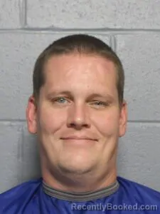 Mugshot of Cody A Ginger booked in Leavenworth County, Kansas on August 6, 2026