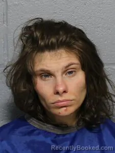 Mugshot of Kate E Thompson booked in Leavenworth County, Kansas on August 20, 2026