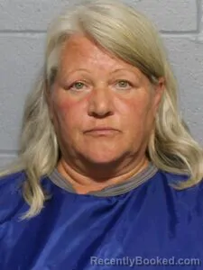 Mugshot of Angela G Jenkins booked in Leavenworth County, Kansas on September 13, 2026