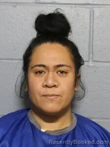 Mugshot of Ianari B Tauvela booked in Leavenworth County, Kansas on October 4, 2026