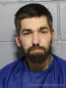 Mugshot of Dustin G Delano booked in Leavenworth County, Kansas on October 7, 2026