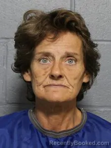 Mugshot of June M Martin booked in Leavenworth County, Kansas on October 9, 2026