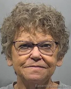 Mugshot of Peggy Ann Stevens booked in McPherson County, Kansas on May 9, 2026