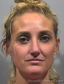 Mugshot of Sarah Marie Hawkins booked in McPherson County, Kansas on August 24, 2026