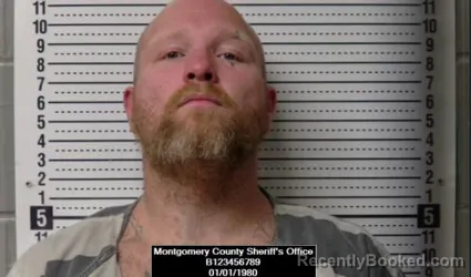 Mugshot of Jacob Alen Hamilton booked in Montgomery County, Kansas on March 28, 2026