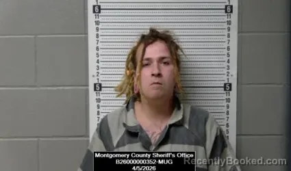 Mugshot of Robert Michael States booked in Montgomery County, Kansas on April 5, 2026