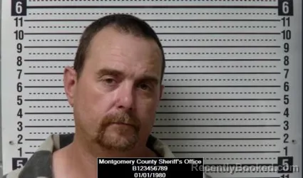 Mugshot of James Andrew Woods booked in Montgomery County, Kansas on April 6, 2026