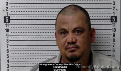 Mugshot of Ruben Meza-Martinez booked in Montgomery County, Kansas on April 7, 2026