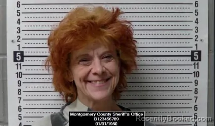 Mugshot of Peggy Sue Seivert booked in Montgomery County, Kansas on April 8, 2026