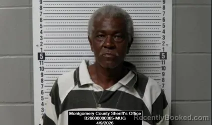 Mugshot of Marty Ray Brown booked in Montgomery County, Kansas on April 9, 2026