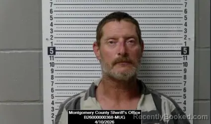 Mugshot of Michael James Walker booked in Montgomery County, Kansas on April 10, 2026