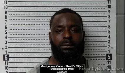 Mugshot of Parrish Matthew Wilson booked in Montgomery County, Kansas on May 8, 2026
