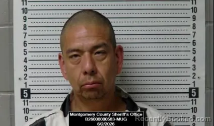 Mugshot of Charles Dale Baker booked in Montgomery County, Kansas on June 2, 2026