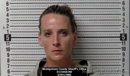Mugshot of Hallie Nicole Davis booked in Montgomery County, Kansas on June 5, 2026