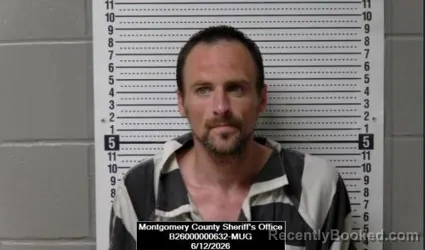 Mugshot of Robert Michael Smith booked in Montgomery County, Kansas on June 12, 2026