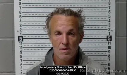 Mugshot of Joshua Franklin Meloy booked in Montgomery County, Kansas on June 24, 2026
