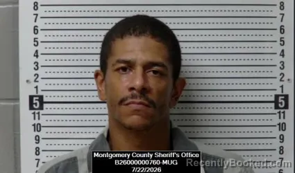 Mugshot of Joseph Lynn Jones booked in Montgomery County, Kansas on July 22, 2026