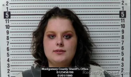 Mugshot of Hanna Kay Johnson booked in Montgomery County, Kansas on August 1, 2026
