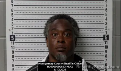 Mugshot of Billy Wayne Mills booked in Montgomery County, Kansas on August 10, 2026
