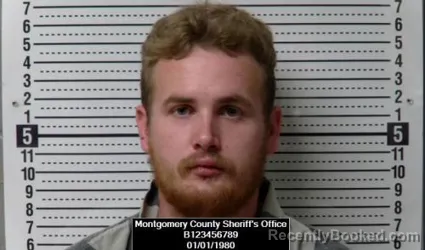Mugshot of Isaac Thomas Emory Mendenhall booked in Montgomery County, Kansas on September 11, 2026