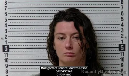 Mugshot of Jarrah Jean Marnell booked in Montgomery County, Kansas on October 20, 2026