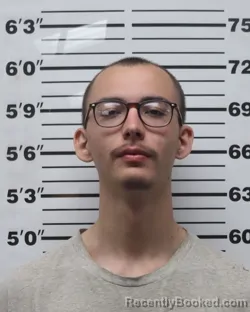 Mugshot of Konner Andrew James Anderson booked in Pratt County, Kansas on March 19, 2026