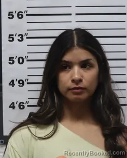 Mugshot of Samantha Garcia booked in Pratt County, Kansas on May 23, 2026
