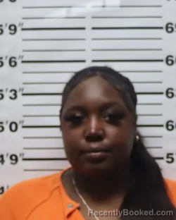 Mugshot of Va’Necia Jaelynn Manuel-Stiles booked in Pratt County, Kansas on August 9, 2026