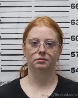 Mugshot of Chelsea Marie Messenger booked in Pratt County, Kansas on October 13, 2026