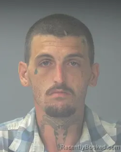 Mugshot of TYLER MATTHEW FORREST booked in Santa Rosa County, Florida on July 29, 2026