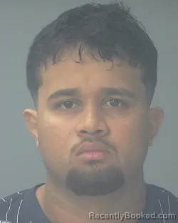 Mugshot of WILSON YUBINI MOYA RODRIGUEZ booked in Santa Rosa County, Florida on August 3, 2026