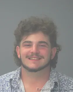 Mugshot of Maximus James Carter booked in Santa Rosa County, Florida on August 7, 2026