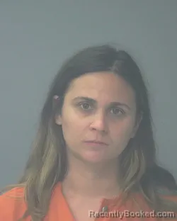 Mugshot of Danielle Nicole Davis booked in Santa Rosa County, Florida on August 9, 2026