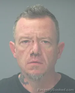 Mugshot of Jayson Ray Ethridge booked in Santa Rosa County, Florida on August 18, 2026