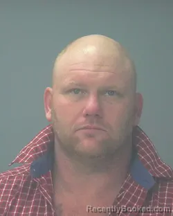 Mugshot of Justin Derick Ward booked in Santa Rosa County, Florida on August 19, 2026