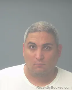 Mugshot of David Christopher Gutierrez booked in Santa Rosa County, Florida on August 21, 2026