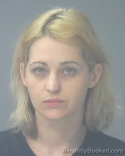 Mugshot of Shelby Diann Adkison booked in Santa Rosa County, Florida on August 22, 2026