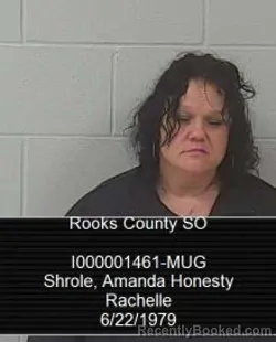 Mugshot of Amanda Honesty Rachelle Shrole booked in Rooks County, Kansas on March 17, 2026