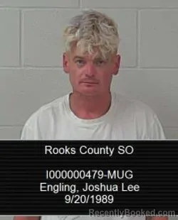 Mugshot of Joshua Lee Engling booked in Rooks County, Kansas on June 25, 2026