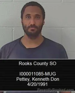 Mugshot of Kenneth Don Pettey booked in Rooks County, Kansas on August 18, 2026