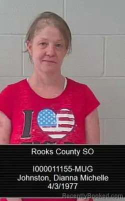 Mugshot of Dianna Michelle Johnston booked in Rooks County, Kansas on September 2, 2026