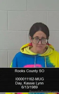 Mugshot of Kassie Lynn Day booked in Rooks County, Kansas on October 4, 2026