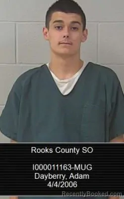 Mugshot of Adam Dayberry booked in Rooks County, Kansas on October 6, 2026