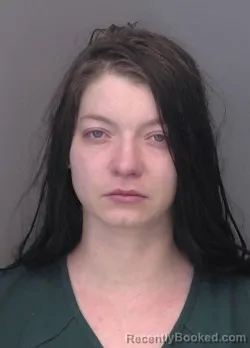 Mugshot of Brittany June Justine Holt booked in Saline County, Kansas on March 30, 2026