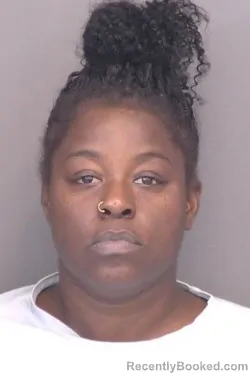 Mugshot of Cordesia Zsaquell Harper booked in Saline County, Kansas on April 25, 2026