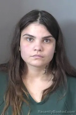 Mugshot of Natalia Caridad Arellano booked in Saline County, Kansas on May 6, 2026